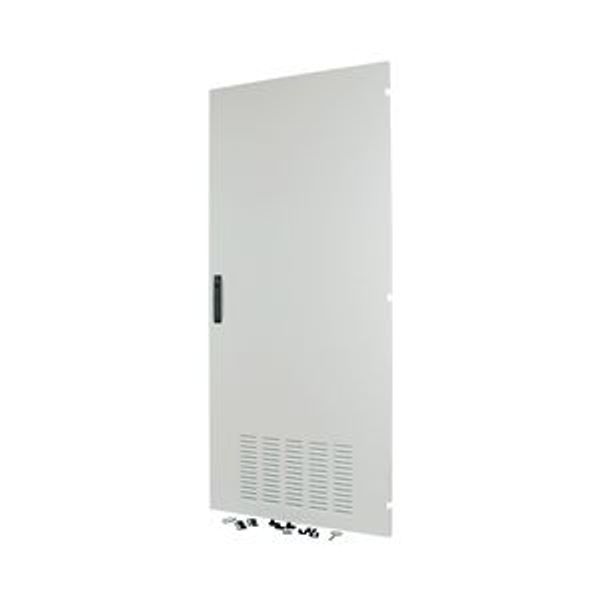 Section door, ventilated IP42, hinges right, HxW = 1400 x 800mm, grey image 4