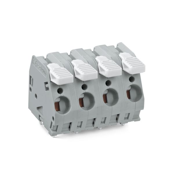 PCB terminal block lever 6 mm² light gray image 1