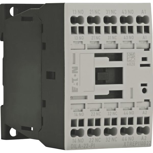 Contactor relay, 110 V 50 Hz, 120 V 60 Hz, 2 N/O, 2 NC, Push in terminals, AC operation image 16