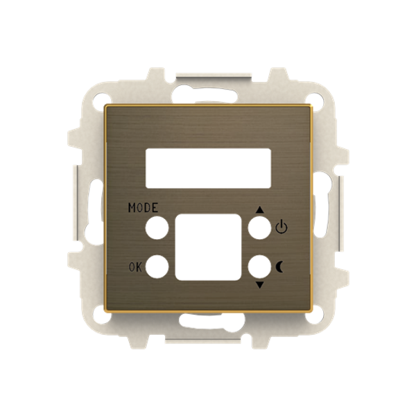 8540.5 OE Cover plate for digital thermostat - Antique Gold for Thermostat Central cover plate Gold - Sky Niessen image 1