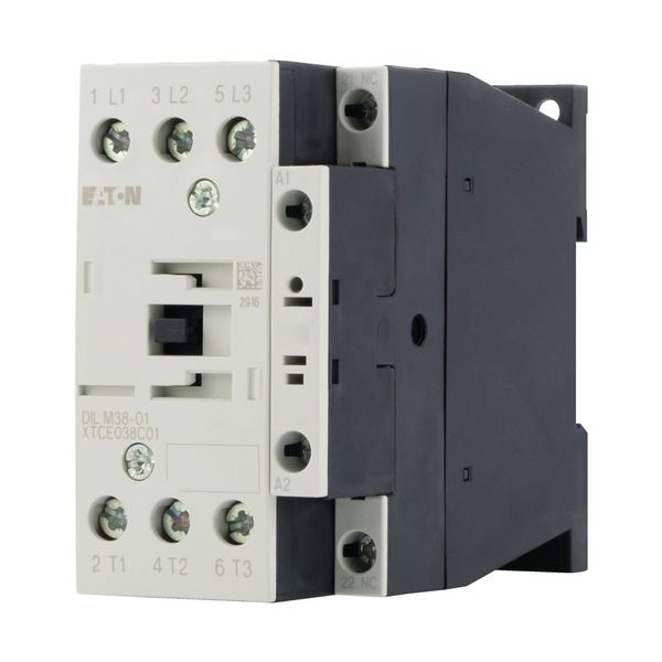 Contactor, 3 pole, 380 V 400 V 18.5 kW, 1 NC, 400 V 50 Hz, 440 V 60 Hz, AC operation, Screw terminals image 9