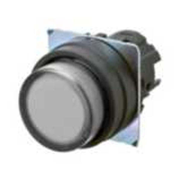 Pushbutton A22NZ 22 dia., bezel plastic, projected, momentary, cap col image 2