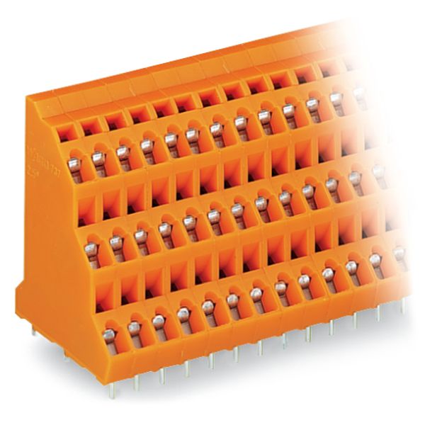 Triple-deck PCB terminal block 2.5 mm² Pin spacing 5.08 mm orange image 6