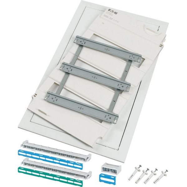 Hollow-wall-mounting expansion kit with screw terminal, 3-rows, form of delivery for projects image 1