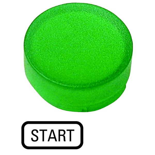 Button lens, raised green, START image 1