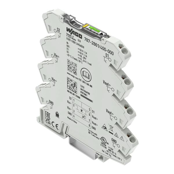 787-2861/400-000 Electronic circuit breaker; 1-channel; 24 VDC input voltage; 4 A; Signal contact image 1