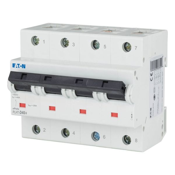 Miniature circuit breaker (MCB), 40A, 4p, D-Char, AC image 3