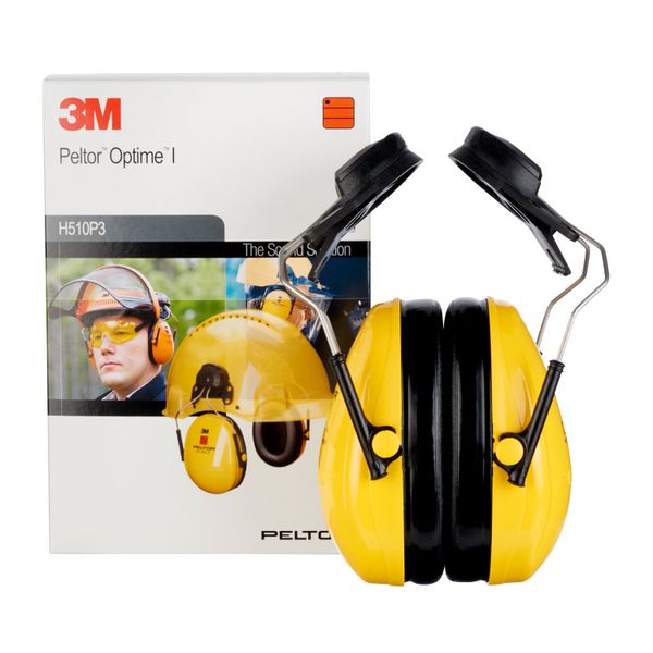 3M™ PELTOR™ Optime™ I Earmuffs, Yellow, Helmet Mounted, H510P3E-405-GU image 1