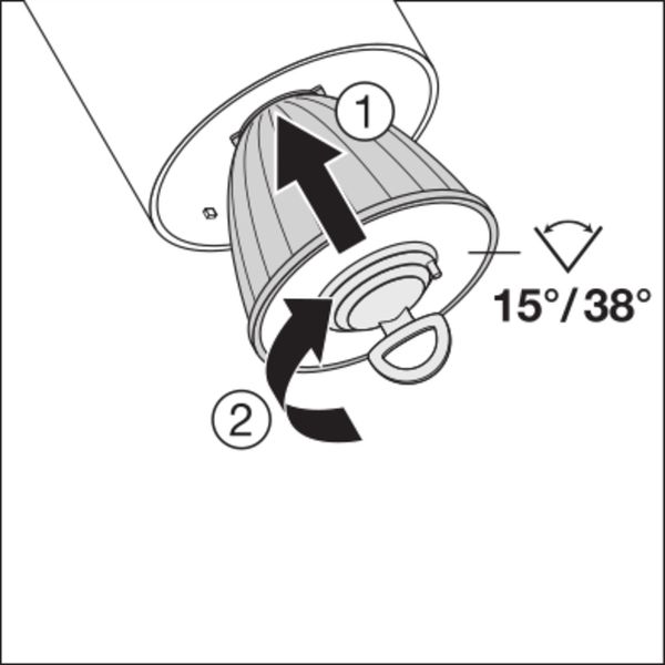 TRACKLIGHT SPOT D95 55W 55 W 4000 K 90RA NFL WT image 19