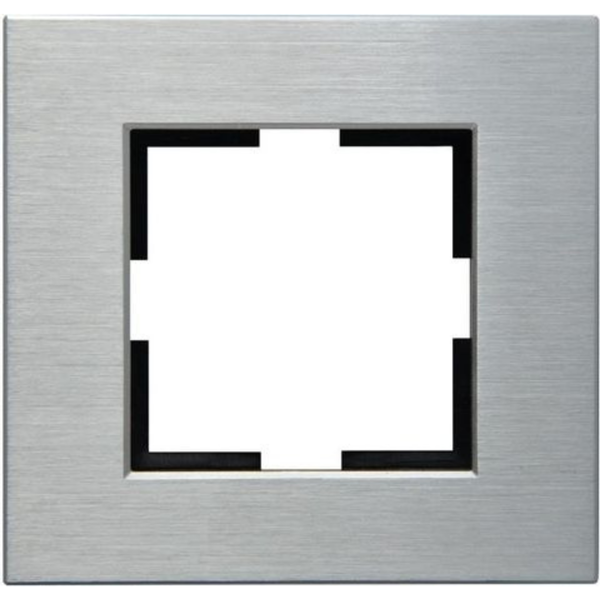 Novella Accessory Aluminium - Silver One Gang Frame image 1