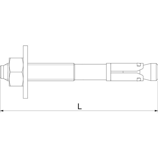 BZU10-10-30/90A4 Wedge anchor BZ-U  M10x90mm image 2