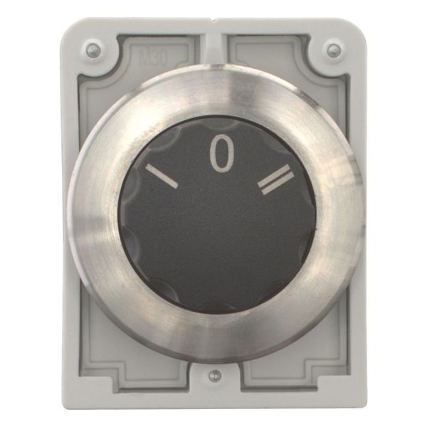 Changeover switch, RMQ-Titan, with rotary head, maintained, 3 positions, inscribed, Front ring stainless steel image 4