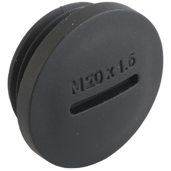 Locking screw synthetic M25x1.5 Black RAL 9005 image 1