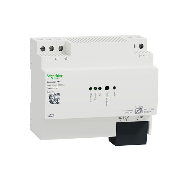 Power supply, Spacelogic KNX, REG-K/1280 mA, white image 1