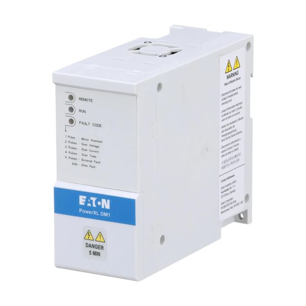 Variable frequency drive, 400 V AC, 3-phase, 2.2 A, 0.75 kW, IP20/NEMA0, Radio interference suppression filter, Brake chopper, FS1 image 9