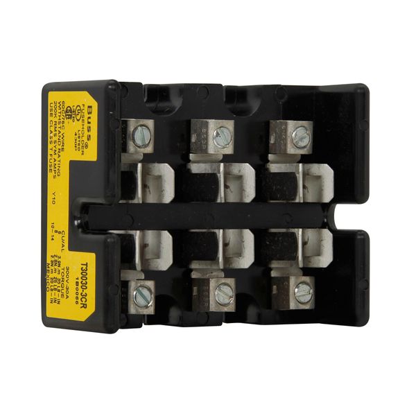 Eaton Bussmann series Class T modular fuse block, 300 Vac, 300 Vdc, 0-30A, Box lug, Three-pole image 7