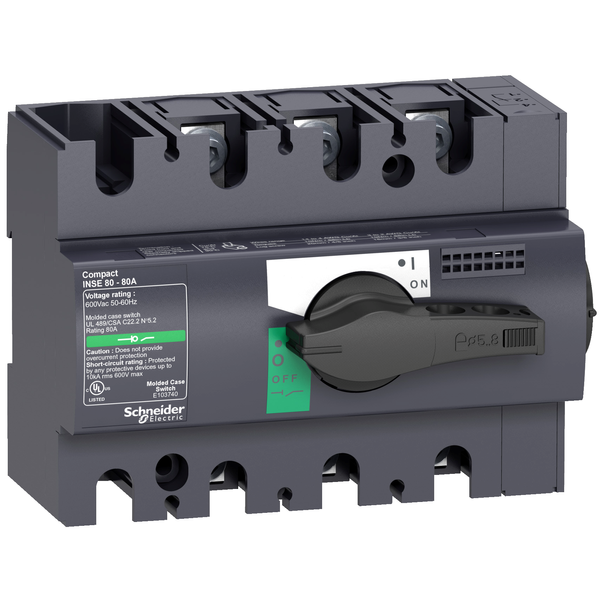 switch-disconnector Interpact INSE80 - 3 poles - 80 A image 3