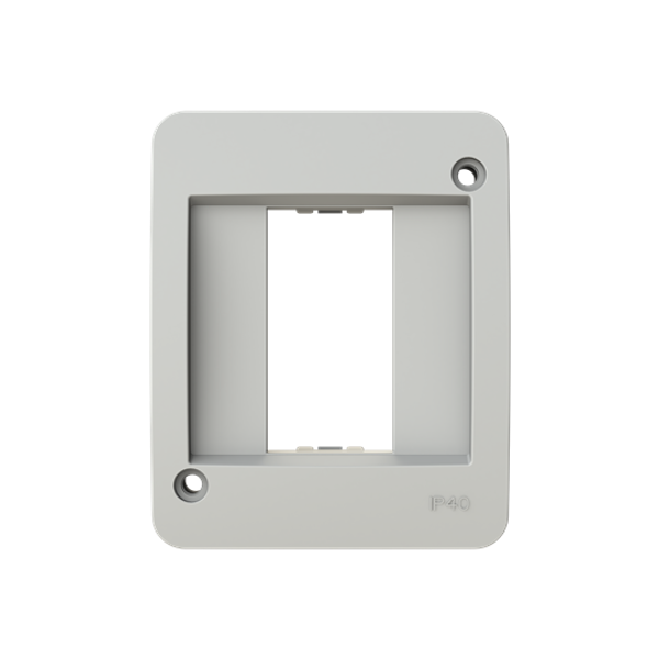 IP40 enclosure, 1 place, 2 modules width with Clamp Grey - Chiara image 1