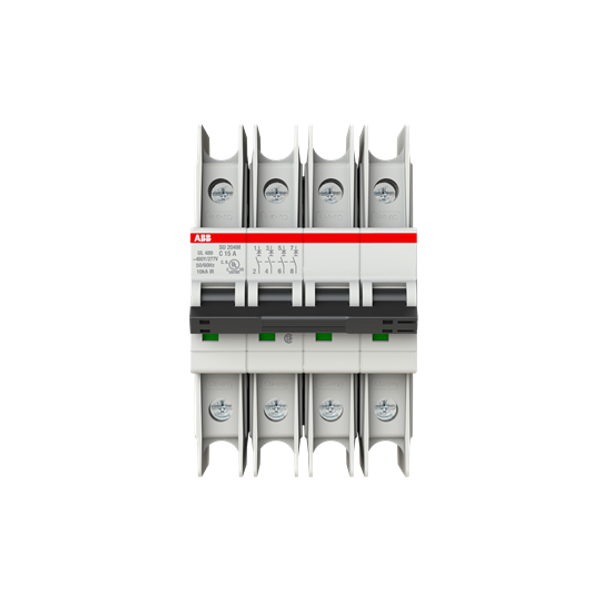 SU204M-C15 Miniature Circuit Breaker - 4P - C - 15 A image 3