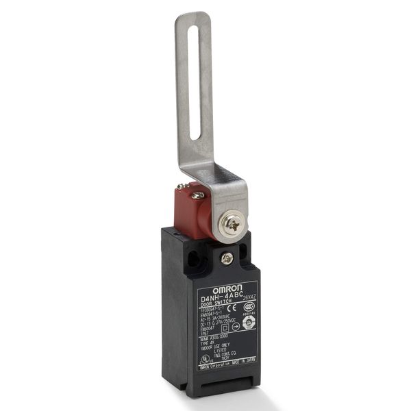 Safety Limit switch, D4NH, M20 (1 conduit), 3NC (slow-action), arm lev image 3