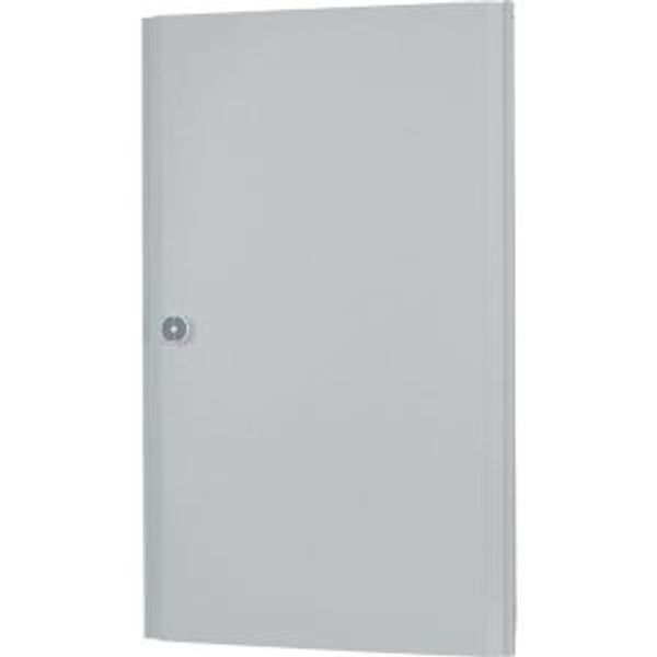 Sheet steel door with rotary door handle HxW=1000x600mm, white image 2