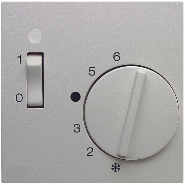 Centre plate f.thermostat, pivoted,setting knob,S.1/B.3/B.7,p.white ma image 1