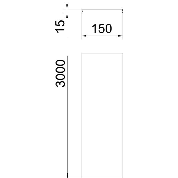 DGRR 150 A2 Cover snapable for mesh cable tray 150x3000 image 2