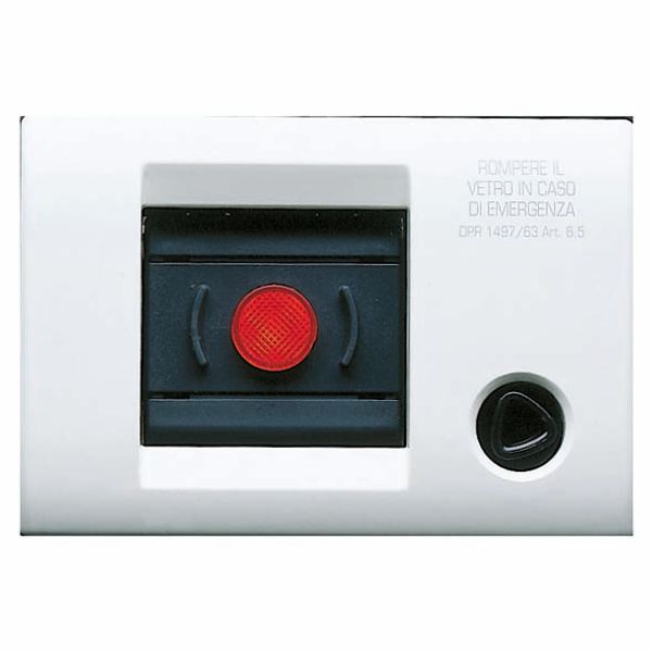 SELF-SUPPORTING WIRED PLATE FOR EMERCENGY - IP40 - RED - PLAYBUS image 2