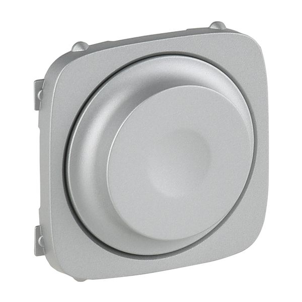 Cover plate Valena Allure - rotary dimmer without neutral 300 W - aluminium image 1