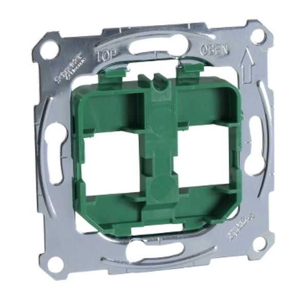 Supporting plates for modular jack connector, green image 2