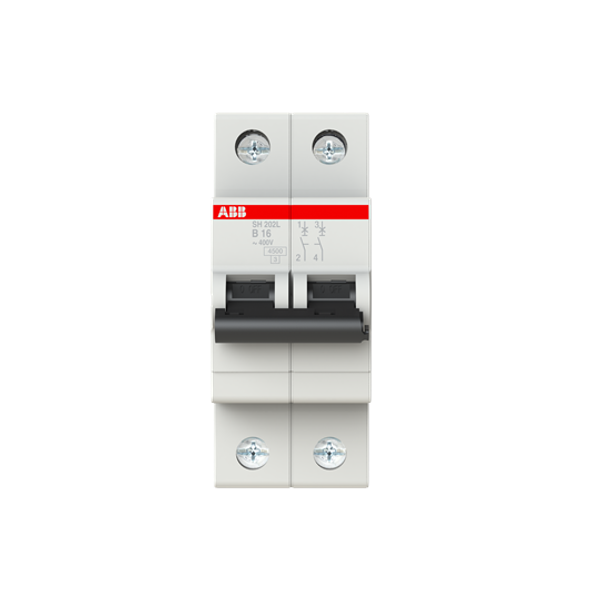 SH202L-B16 Miniature Circuit Breaker - 2P - B - 16 A image 2