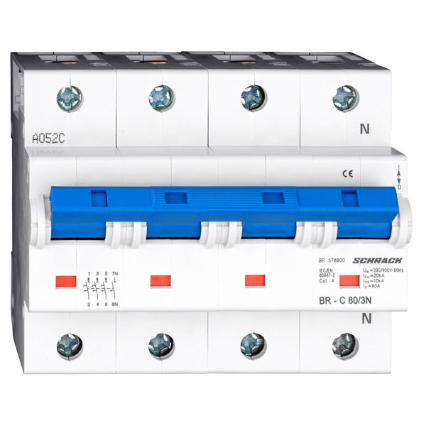 High Current Miniature Circuit Breaker C80/3N image 4