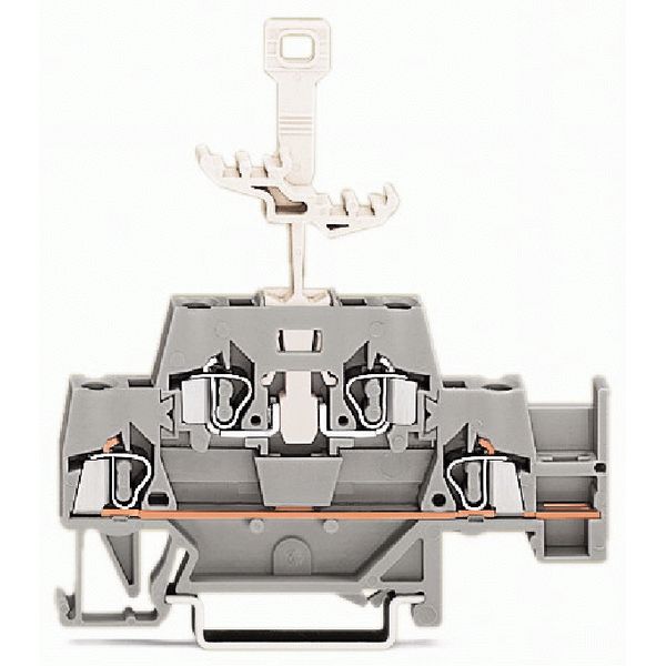 Double-deck terminal block Through/through terminal block with additio image 1