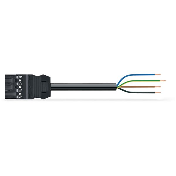 pre-assembled connecting cable Eca Plug/open-ended black image 3