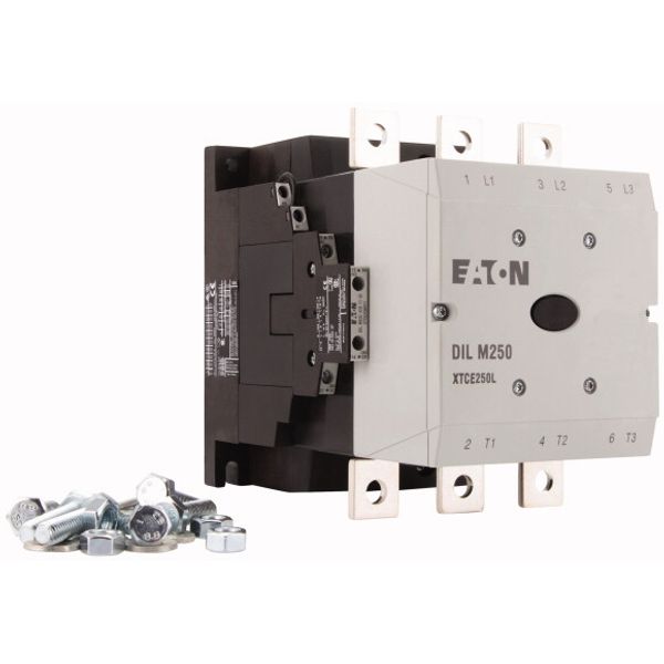 Contactor, 380 V 400 V 132 kW, 2 N/O, 2 NC, RAC 500: 250 - 500 V 40 - 60 Hz/250 - 700 V DC, AC and DC operation, Screw connection image 4