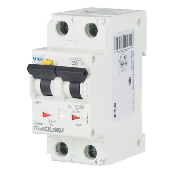 FRBmM-C20/2/003-F Eaton Moeller series xEffect - FRBm6/M RCBO - residual-current circuit breaker with overcurrent protection image 1