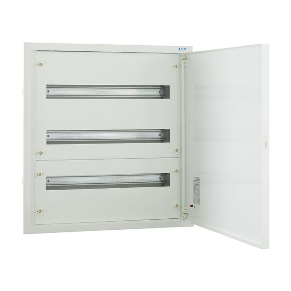 Complete flush-mounted flat distribution board, white, 24 SU per row, 3 rows, type C image 14