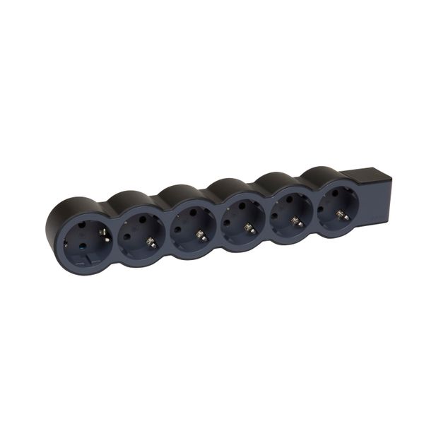 MOES STD SCH 6X2P+E WITHOUT CABLE BLACK image 2