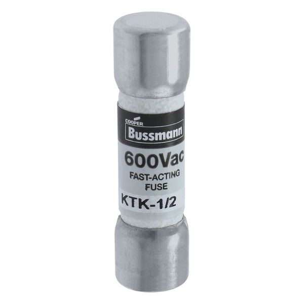 Fuse-link, low voltage, 0.5 A, AC 600 V, 10 x 38 mm, supplemental, UL, CSA, fast-acting image 36
