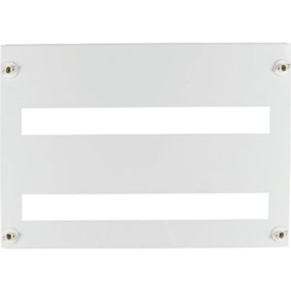 Front plate 45mm-Device cutout for 24 Module units per row, 3+ rows, white image 2