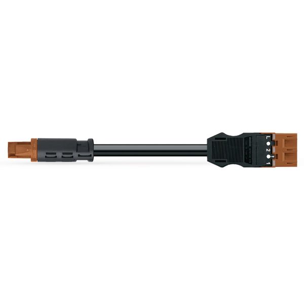 pre-assembled connecting cable;Eca;Socket/open-ended;white image 2