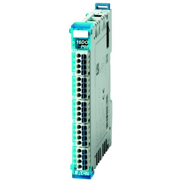 Digital output module, 16 digital outputs short-circuit proof 24 V DC/0.5 A each, pulse-switching image 4