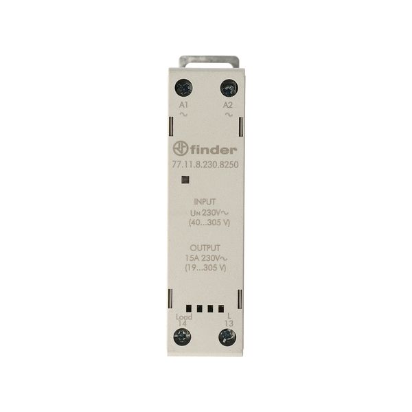 Modular SSR.22,5mm.1NO output 15A/230VAC/input 230VAC Zero-crossing (77.11.8.230.8250) image 3
