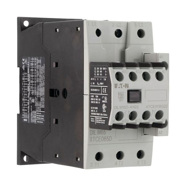 Contactor, 380 V 400 V 30 kW, 2 N/O, 2 NC, RDC 24: 24 - 27 V DC, DC operation, Screw terminals image 10