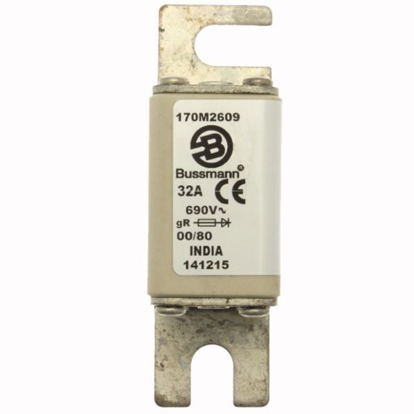 Fuse-link, high speed, 40 A, AC 690 V, DIN 00, 30 x 51 x 100 mm, gR, DIN, IEC, single indicator image 2