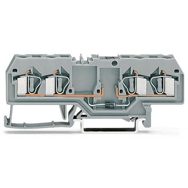 281-665/281-553 Component terminal block; 4-conductor; with 1K5 resistor image 1