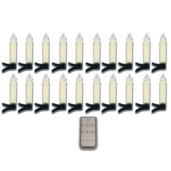 Candle lights - 2400K IP20 3x AAA - X-Mas - 20 Pieces image 1