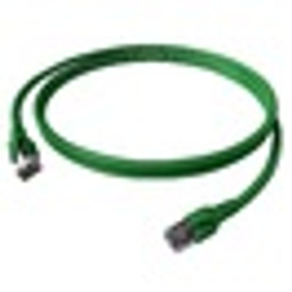 Patchcord RJ45 shielded Cat.6a 10GB, LS0H, green,   1.0m image 4