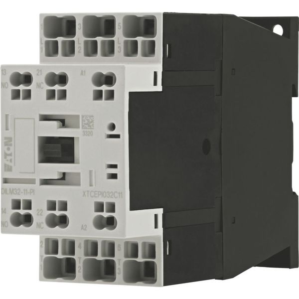 Contactor, 3 pole, 380 V 400 V 15 kW, 1 N/O, 1 NC, RDC 24: 24 - 27 V DC, DC operation, Push in terminals image 14