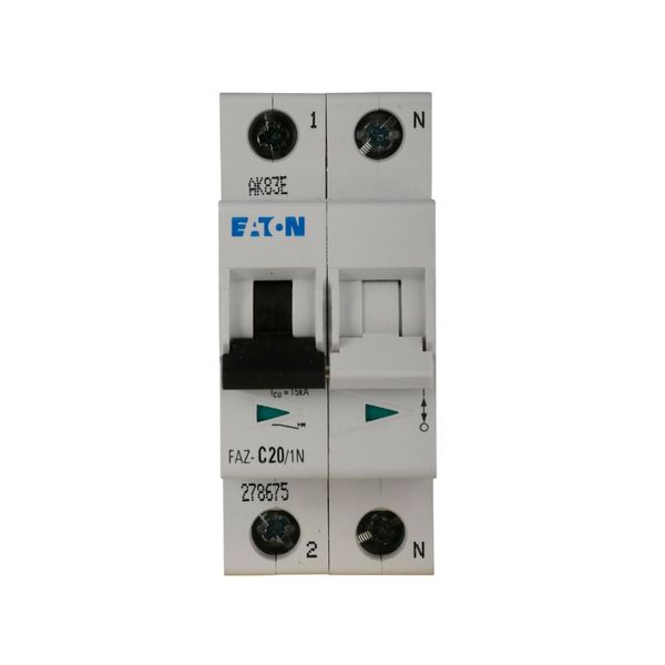 Miniature circuit breaker (MCB), 3 A, 1p+N, characteristic: B image 6